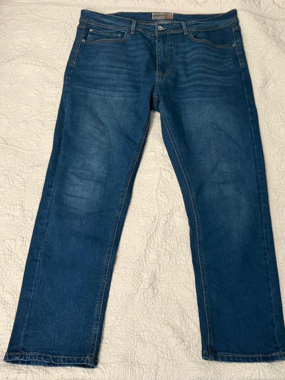 Weatherproof Vintage Men's Straight Fit Denim Jeans 38x30 Blue